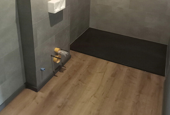 Vinyl padló fürdőszobába padlóra és falra